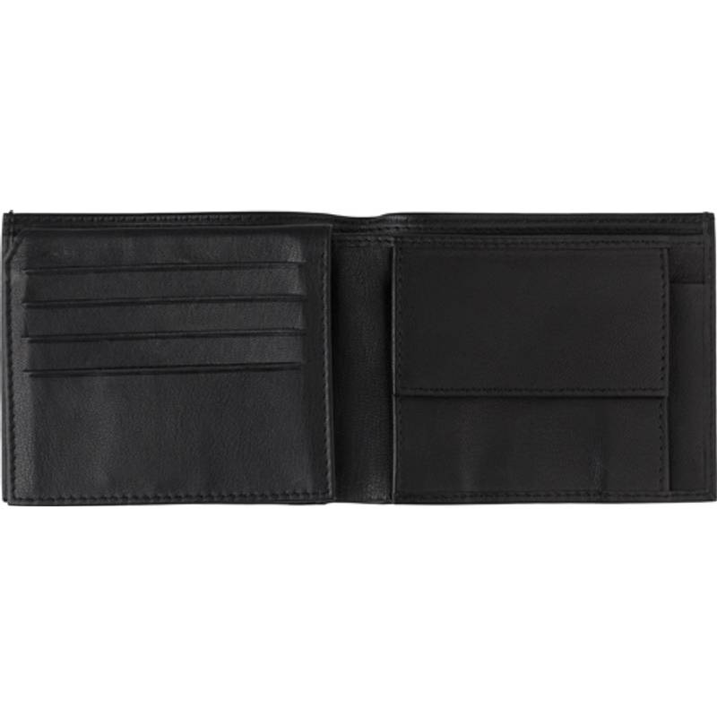 Kožená peněženka s RFID ochranou, černá Kožená peněženka s RFID ochranou, černá